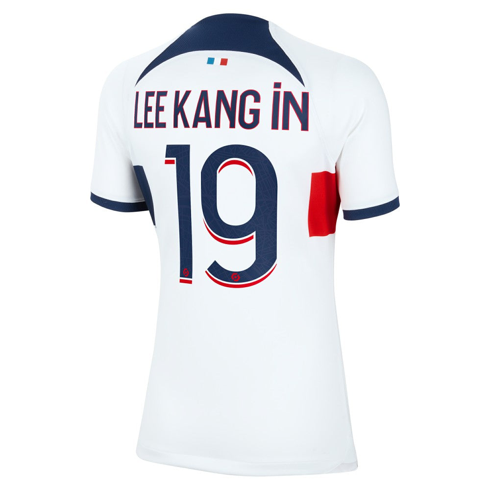 Lee Kang In Paris Saint-Germain Women's 2023/24 Away Stadium Replica Player Jersey on sale - White