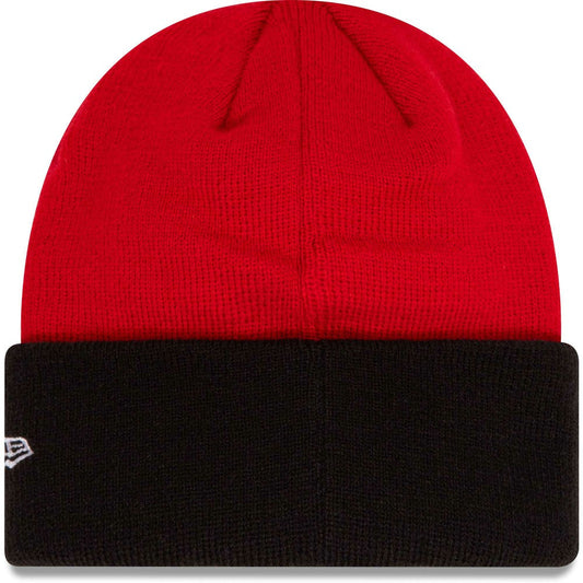 AC Milan New Era Youth Wordmark Cuffed Knit Hat on sale - Red