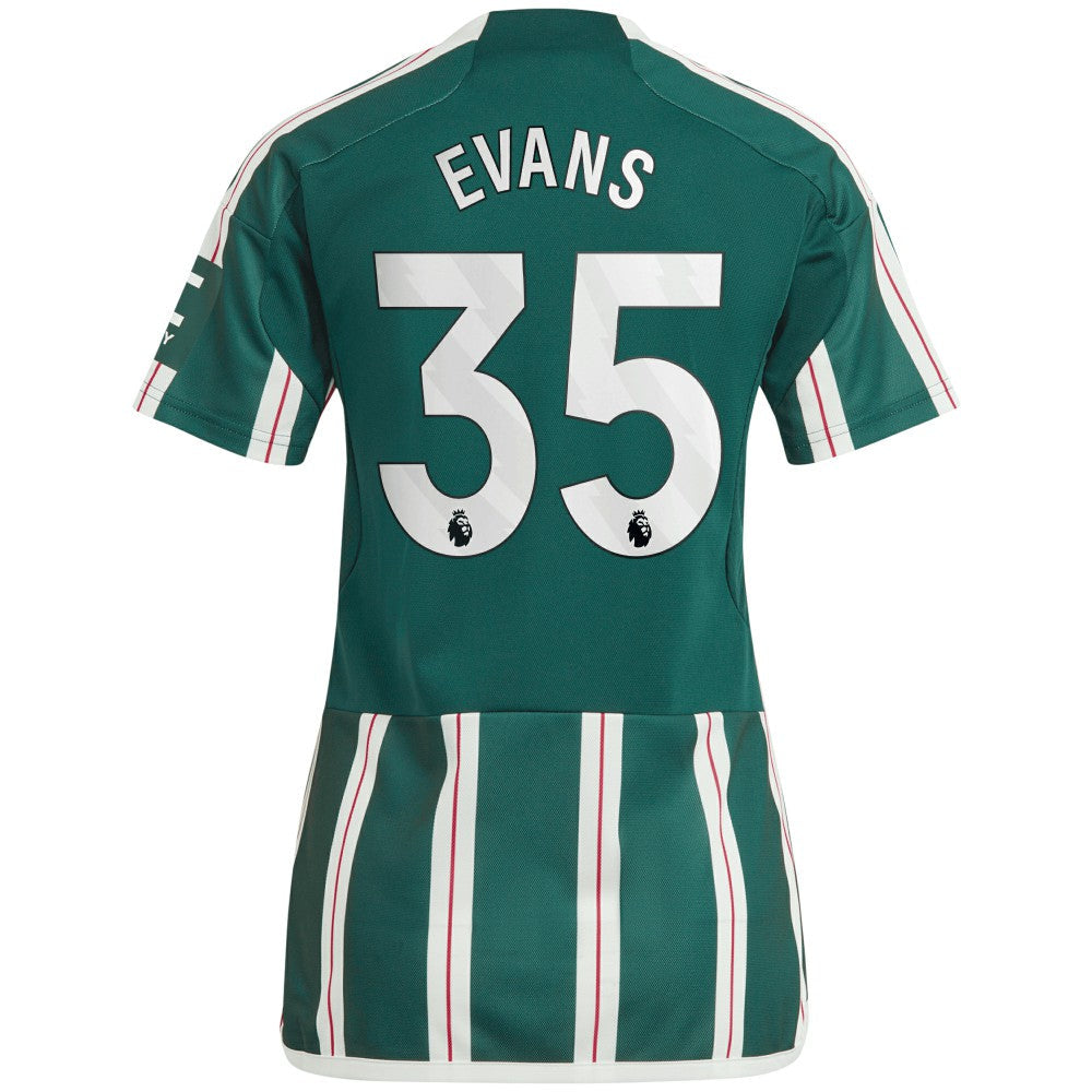 Jonny Evans Manchester United Women's 2023/24 Away Replica Player Jersey – Green
