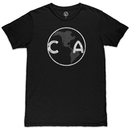 Club America 1863FC Mono Crest Slub T-Shirt Discount - Black