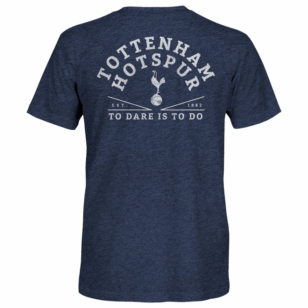 Tottenham Hotspur 1863FC Front Back Date Twisted Tri-Blend T-Shirt Sale - Heather Navy