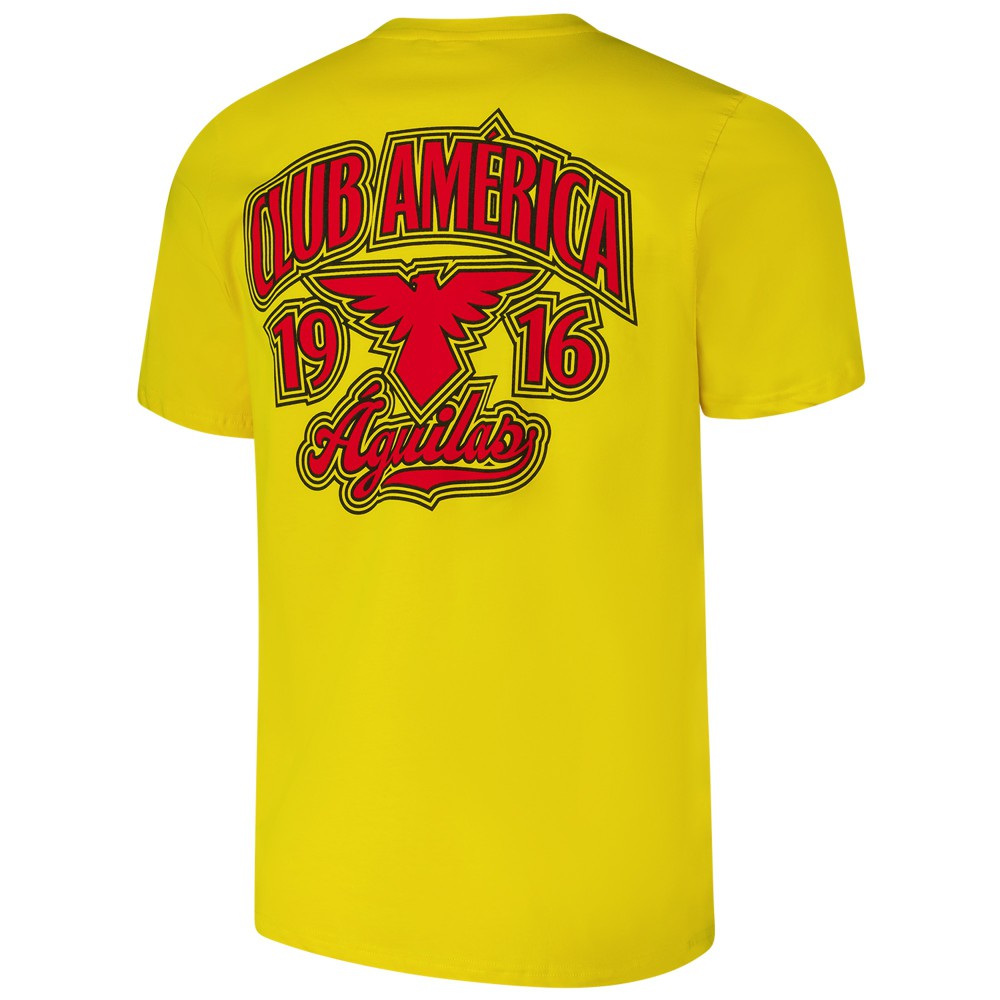 Club America Retro T-Shirt Discount - Gold