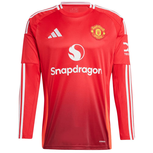 Manchester United 2024/25 Home Long Sleeve Replica Jersey Discount - Red