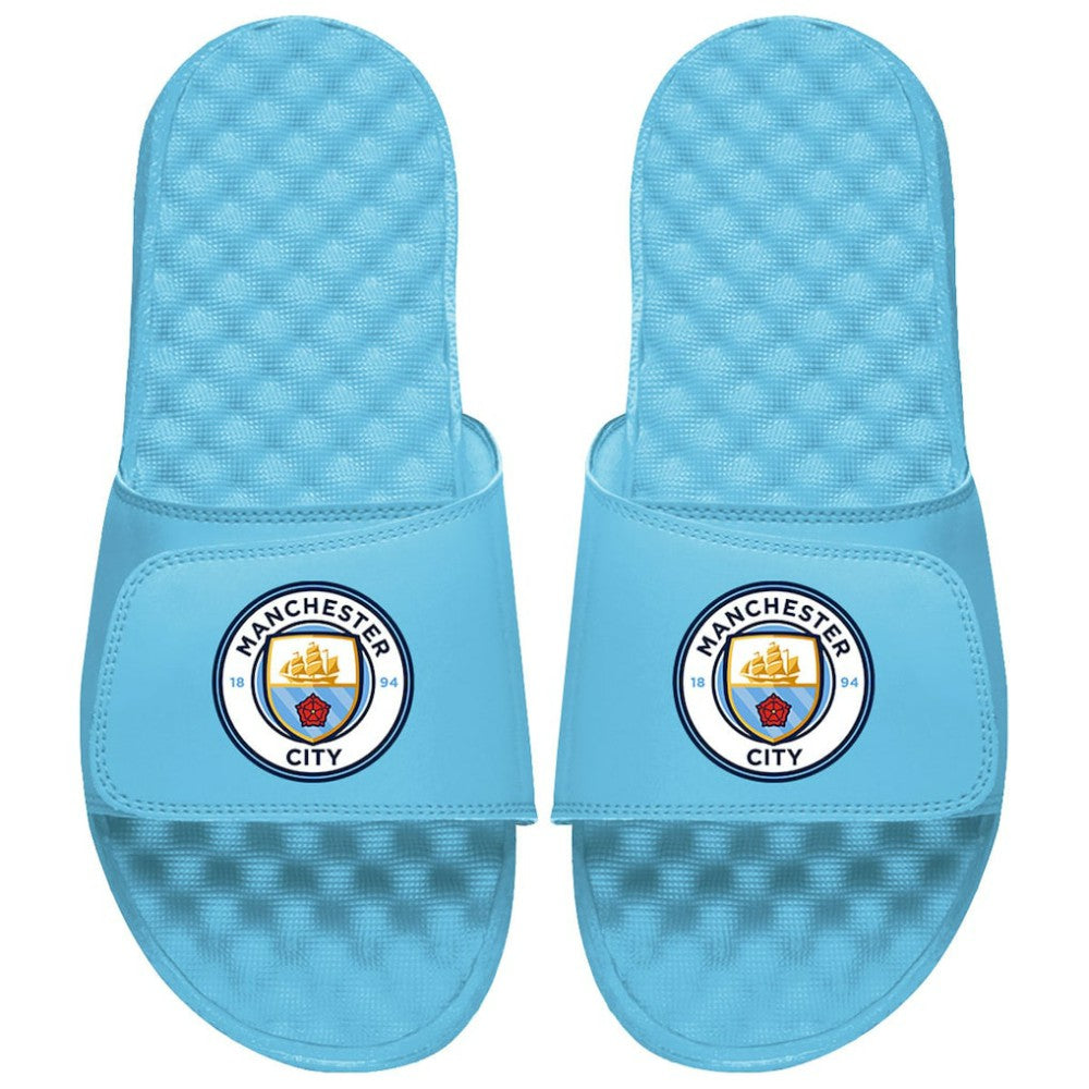 Manchester City ISlide Unisex Primary Logo Slide Sandals Discount - Sky Blue