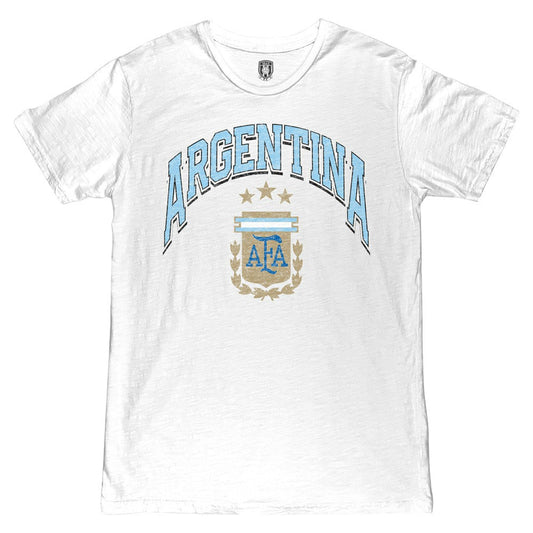 Argentina National Team 1863FC Retro Wordmark T-Shirt for sale - White