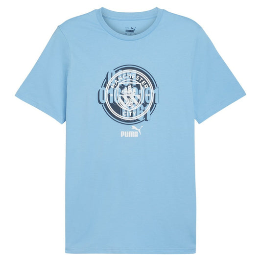 Manchester City ftblCulture T-Shirt Discount - Light Blue