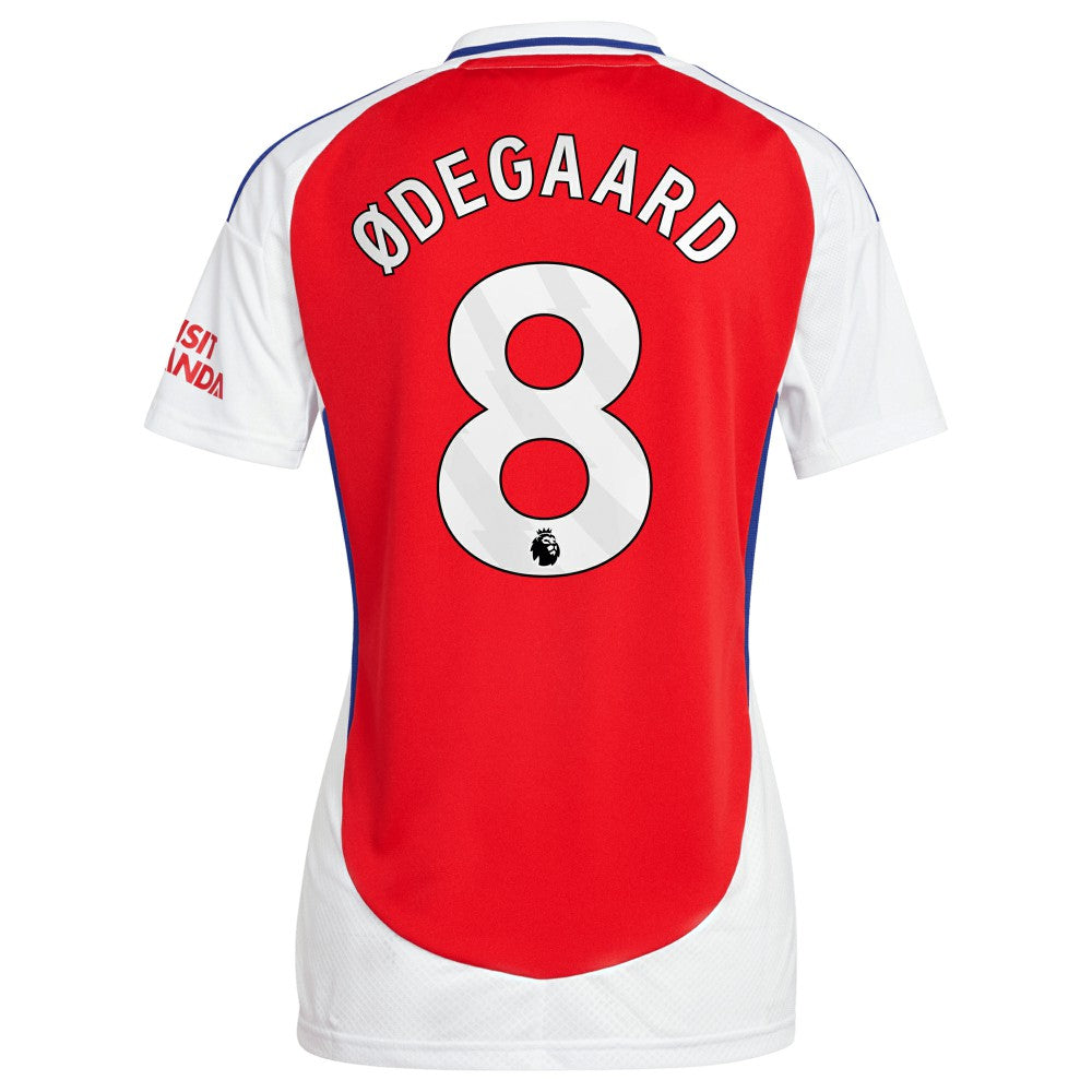 Martin Odegaard Arsenal Women's 2024/25 Home Replica Player Jersey – Red