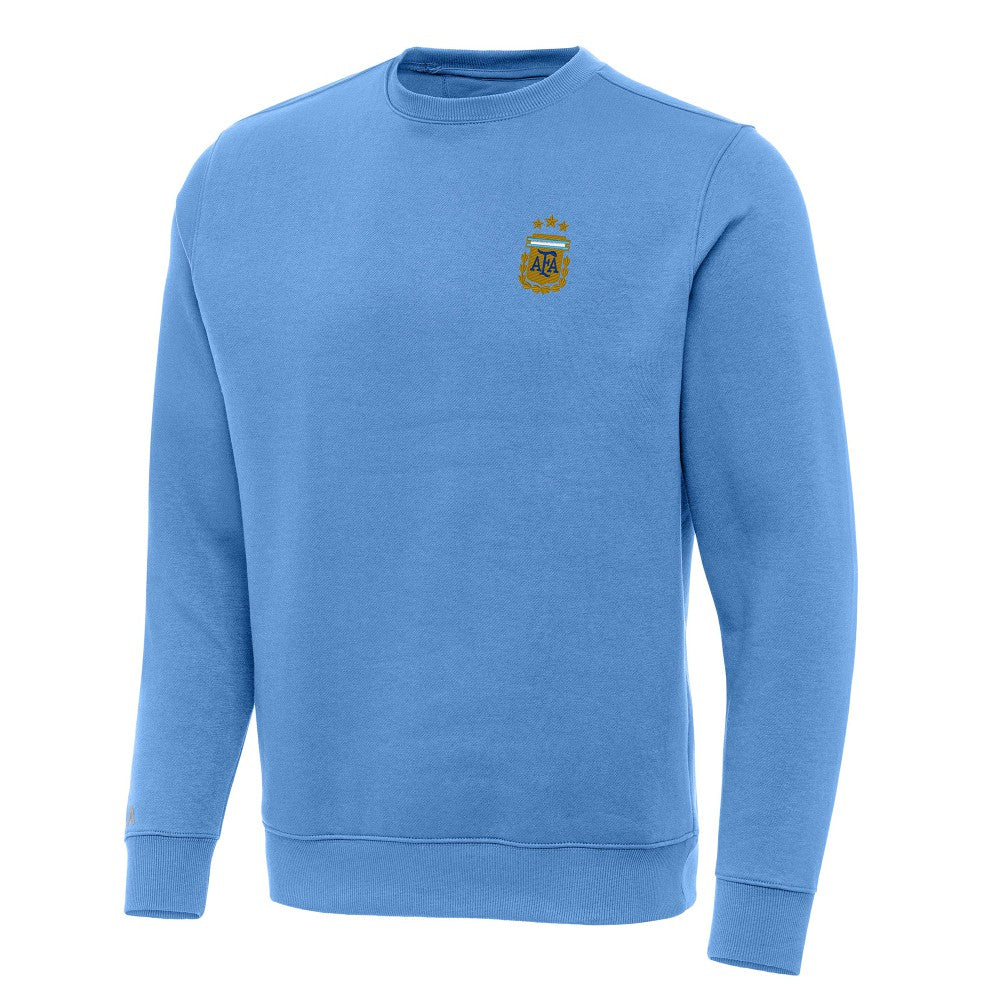 Argentina National Team Antigua Victory Pullover Sweatshirt for sale - Powder Blue