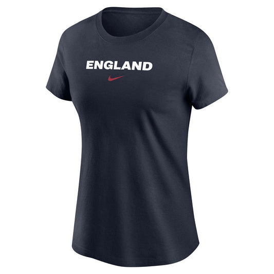 England National Team Women's Wordmark T-Shirt for sale - Navy