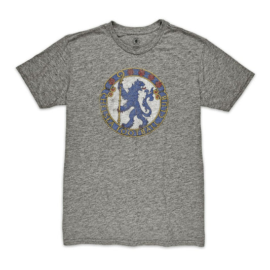 Chelsea 1863FC Retro Badge Vintage Tri-Blend T-Shirt on sale - Heather Gray