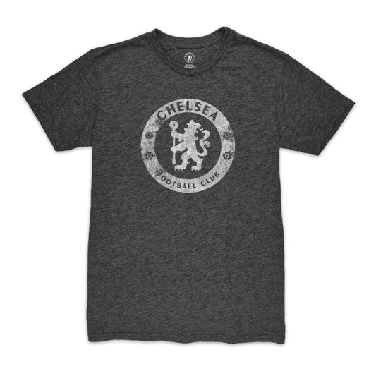 Chelsea 1863FC Mono Badge Vintage Tri-Blend T-Shirt on sale - Heather Black