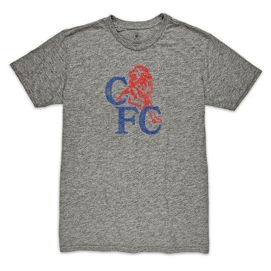 Chelsea 1863FC Retro '86 Badge Vintage Tri-Blend T-Shirt on sale - Heather Gray