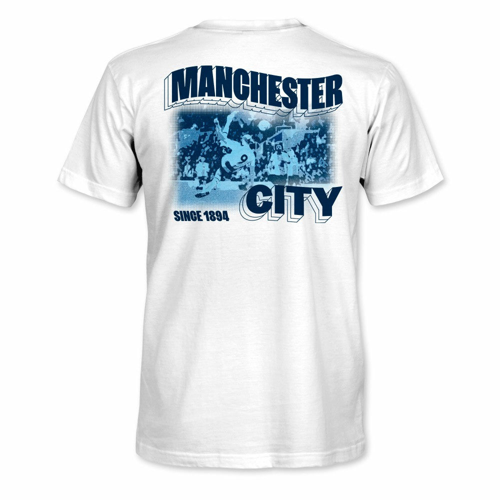 Manchester City 1863FC Duo Tone Player T-Shirt Discount - White