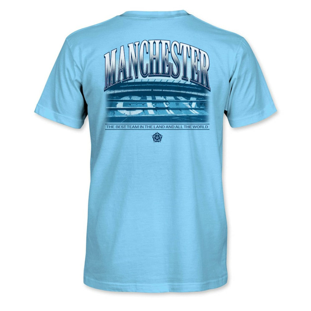 Manchester City 1863FC Duo Tone Stadium T-Shirt Discount - Sky Blue