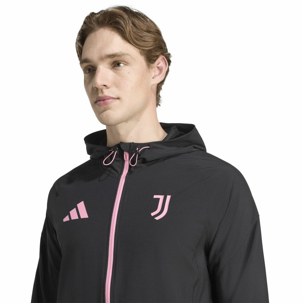 Juventus 2025/26 Tiro Vis Tech Travel Jacket Discount - Black