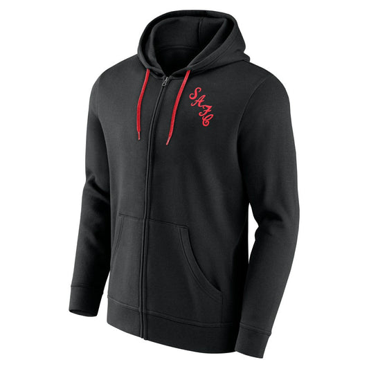 Sunderland Essentials Small Crest Full Zip Hoodie / Black / Mens