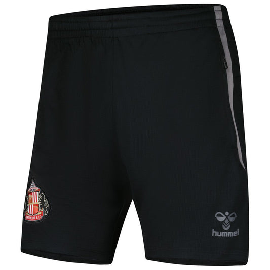 Sunderland Hummel Training Shorts Discount - Black