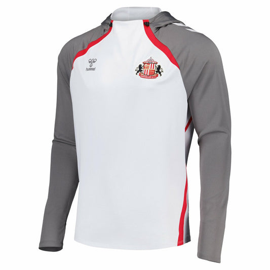 Sunderland Hummel Training Hoodie Sale - White