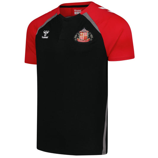 Sunderland Hummel Training Polo Sale - Black