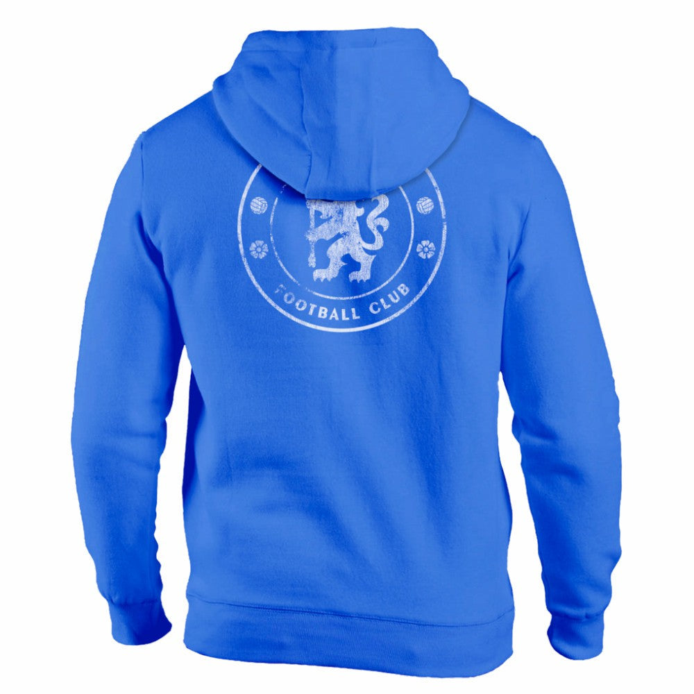 Chelsea 1863FC Wordmark Fleece Pullover Hoodie on sale - Blue