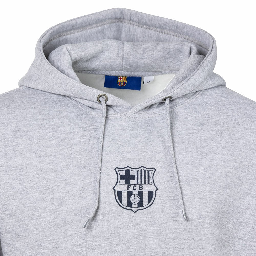 Barcelona Sport Design Sweden Streetwear Relaxed Pullover Hoodie on sale - Heather Gray