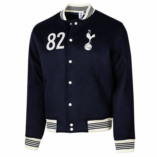 Tottenham Hotspur Sport Design Sweden Free Kick Wool Varsity Jacket Sale - Navy