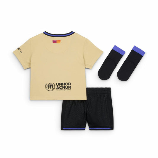 Barcelona Infant 2025/26 Training Stadium Kit Set on sale - Gold