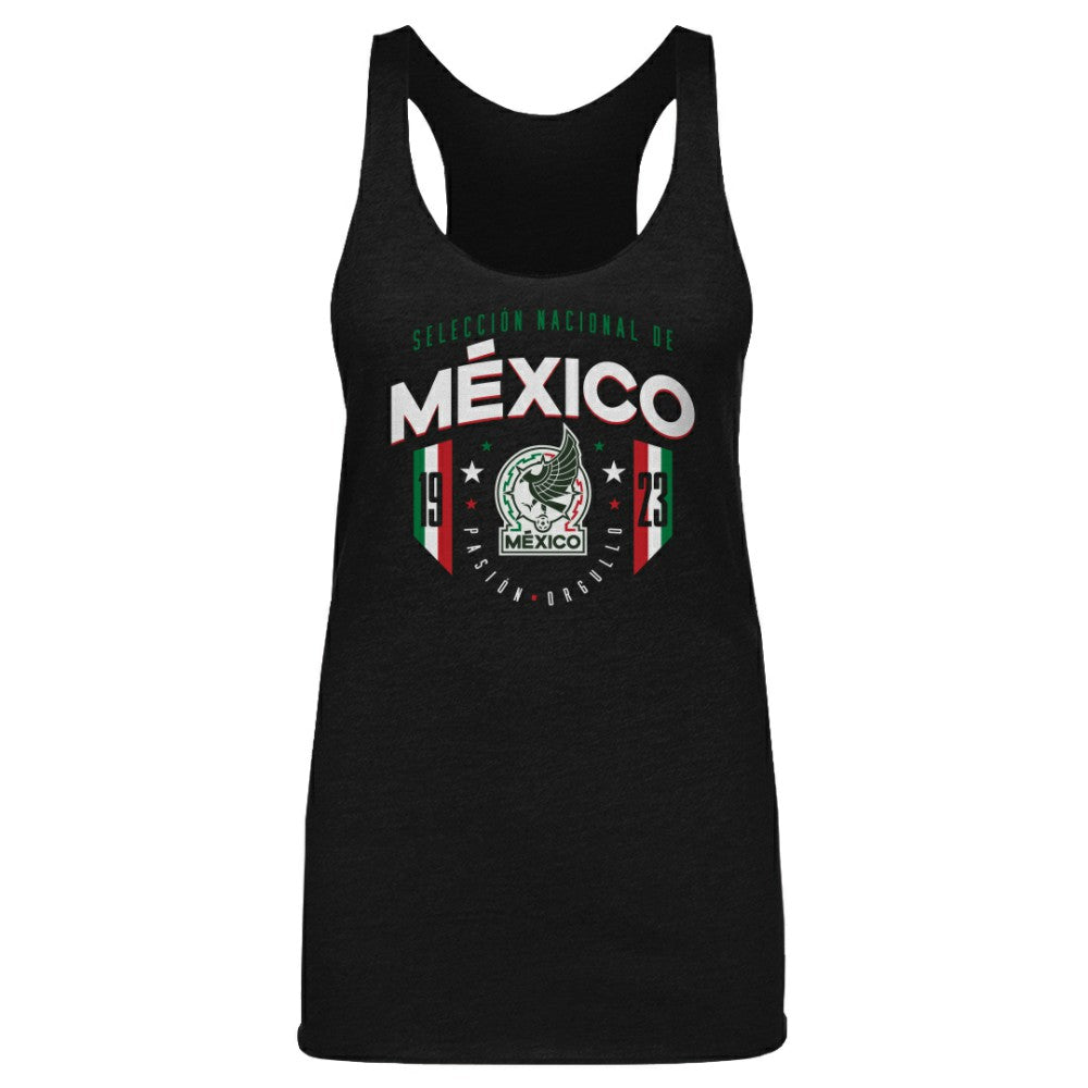 Mexico National Team 500 Level Women's Tri-Blend Tank Top for sale - Black