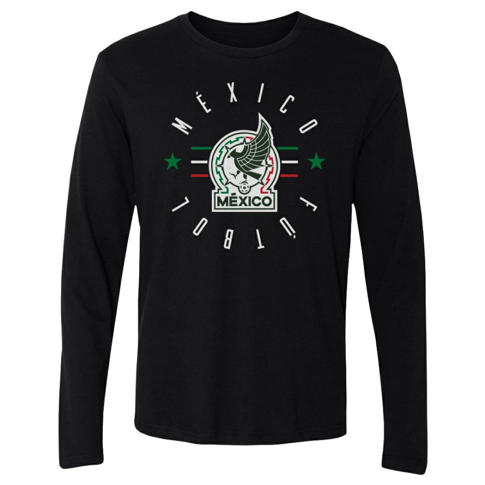 Mexico National Team 500 Level Futbol Long Sleeve T-Shirt for sale - Black