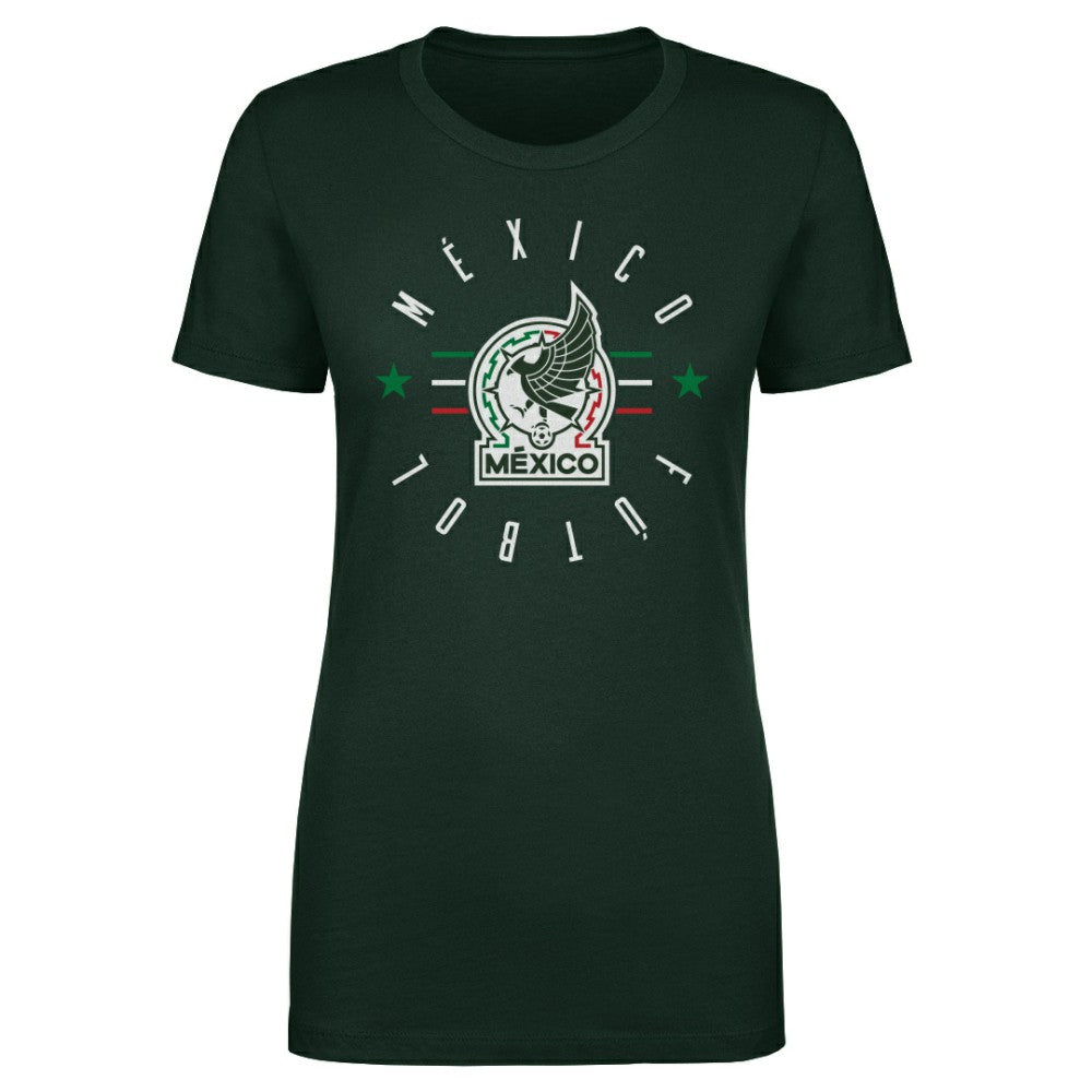 Mexico National Team 500 Level Women's Futbol T-Shirt for sale - Forest Green