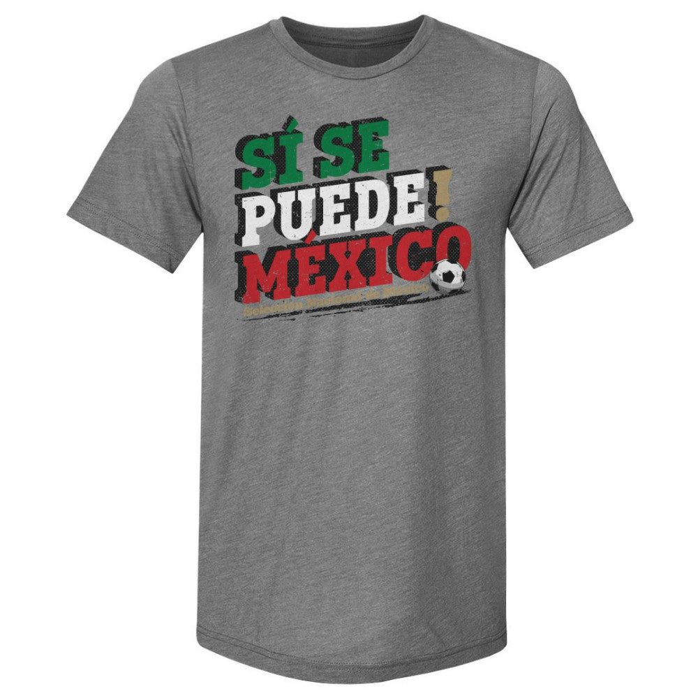Mexico National Team 500 Level Si Se Puede Premium Tri-Blend T-Shirt for sale - Gray