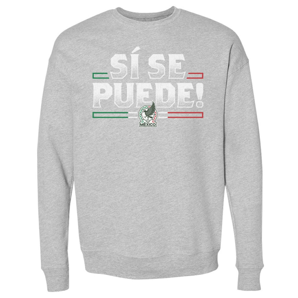 Mexico National Team 500 Level Si Se Puede Pullover Sweatshirt for sale - Heather Gray