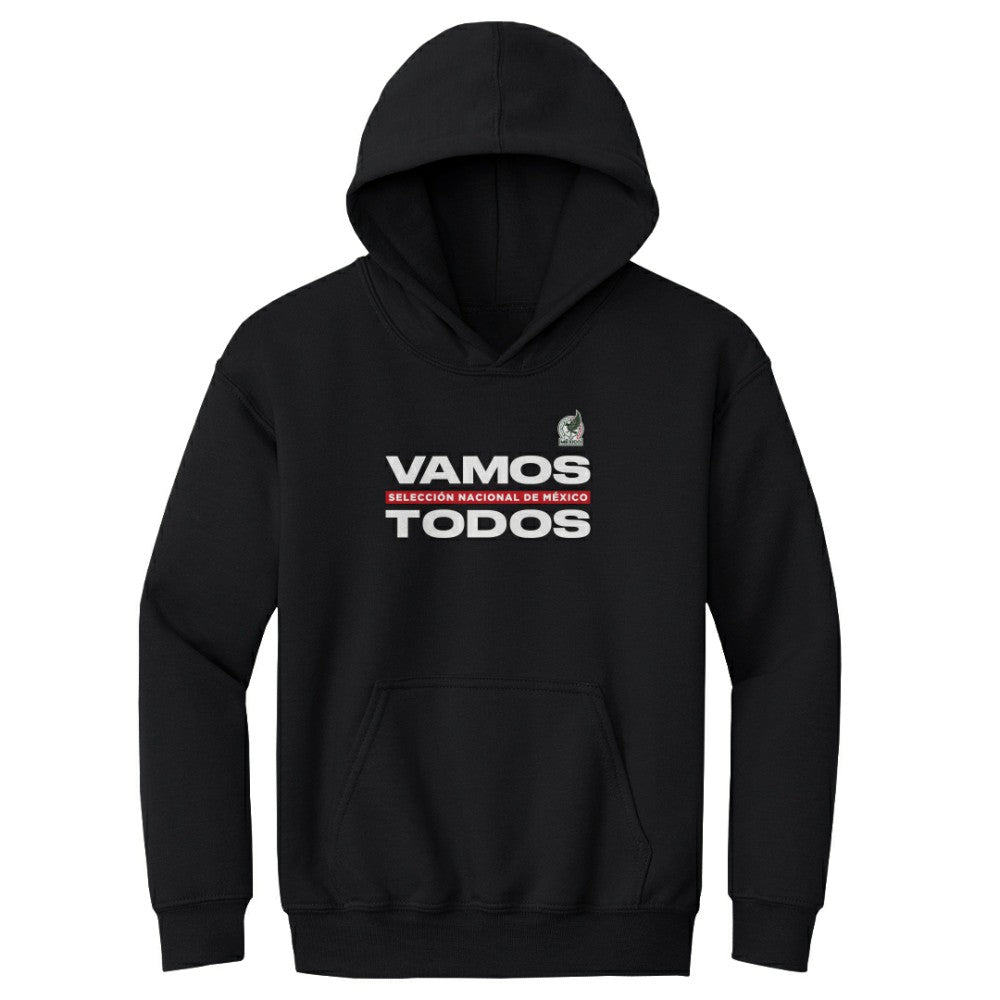 Mexico National Team 500 Level Youth Vamos Todos Pullover Hoodie for sale - Black