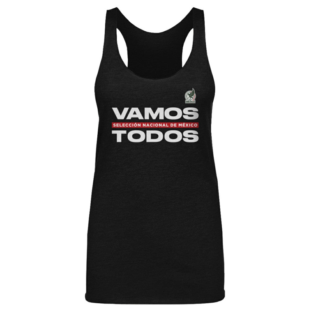 Mexico National Team 500 Level Women's Vamos Todos Tri-Blend Tank Top for sale - Black