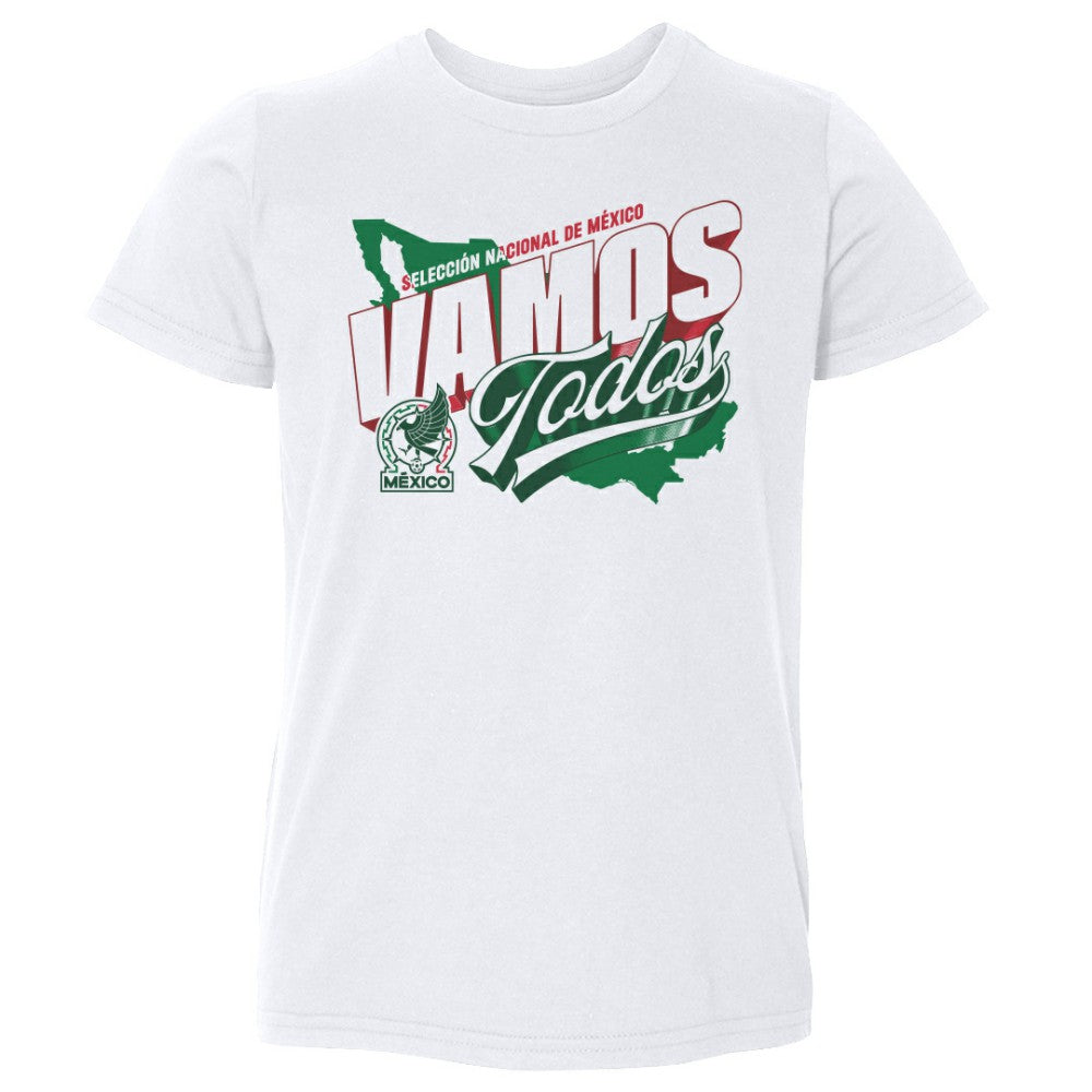 Mexico National Team 500 Level Toddler Vamos Todos Country T-Shirt for sale - White