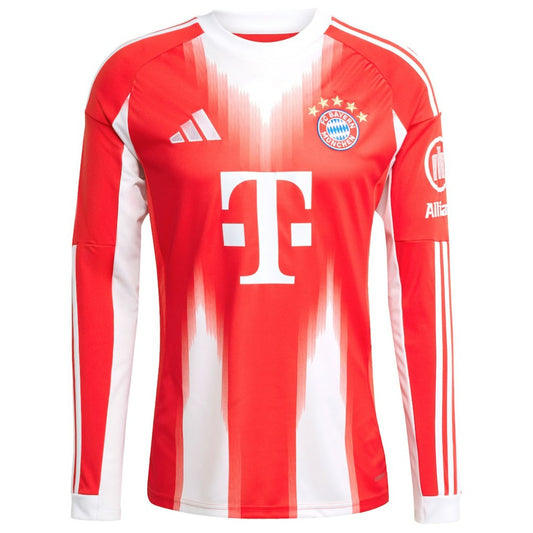 Harry Kane Bayern Munich 2025/26 Home Replica Long Sleeve Jersey on sale - Red