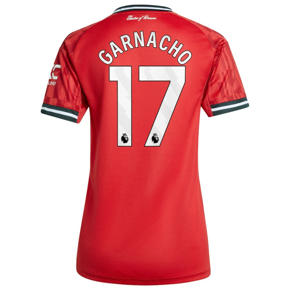 Alejandro Garnacho Manchester United Women's Home 2025/26 Replica Player Jersey Discount - Red