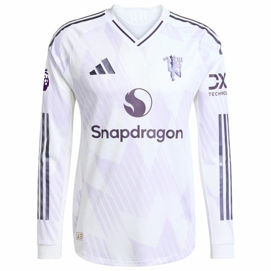 Manchester United 2025/26 Away Long Sleeve Jersey Discount - White