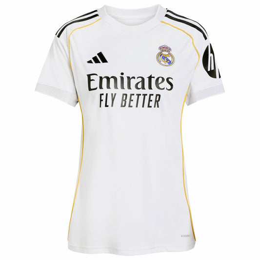 Jude Bellingham Real Madrid Women's 2025/26 Home Replica Jersey Discount - White
