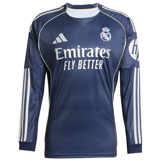 Vini Jr. Real Madrid 2025/26 Home Long Sleeve Replica Player Jersey Discount - Blue