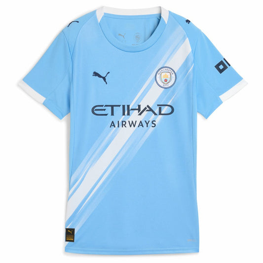 Manchester City Women's 2025/26 Home Replica Jersey Discount - Sky Blue