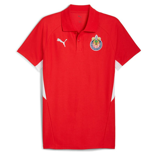 Chivas 25/26 Evostripe Polo Discount - Red