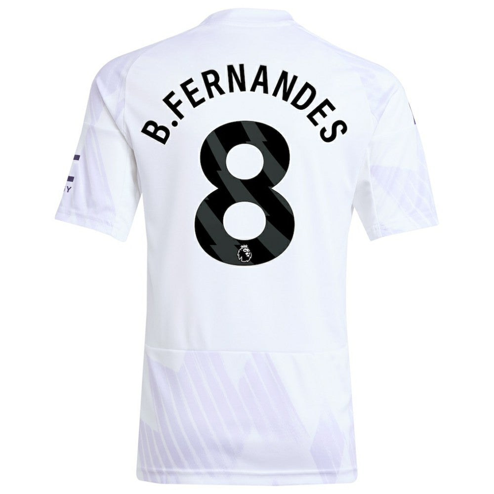 Bruno Fernandes Manchester United Youth 2025/26 Away Replica Player Jersey Discount - White