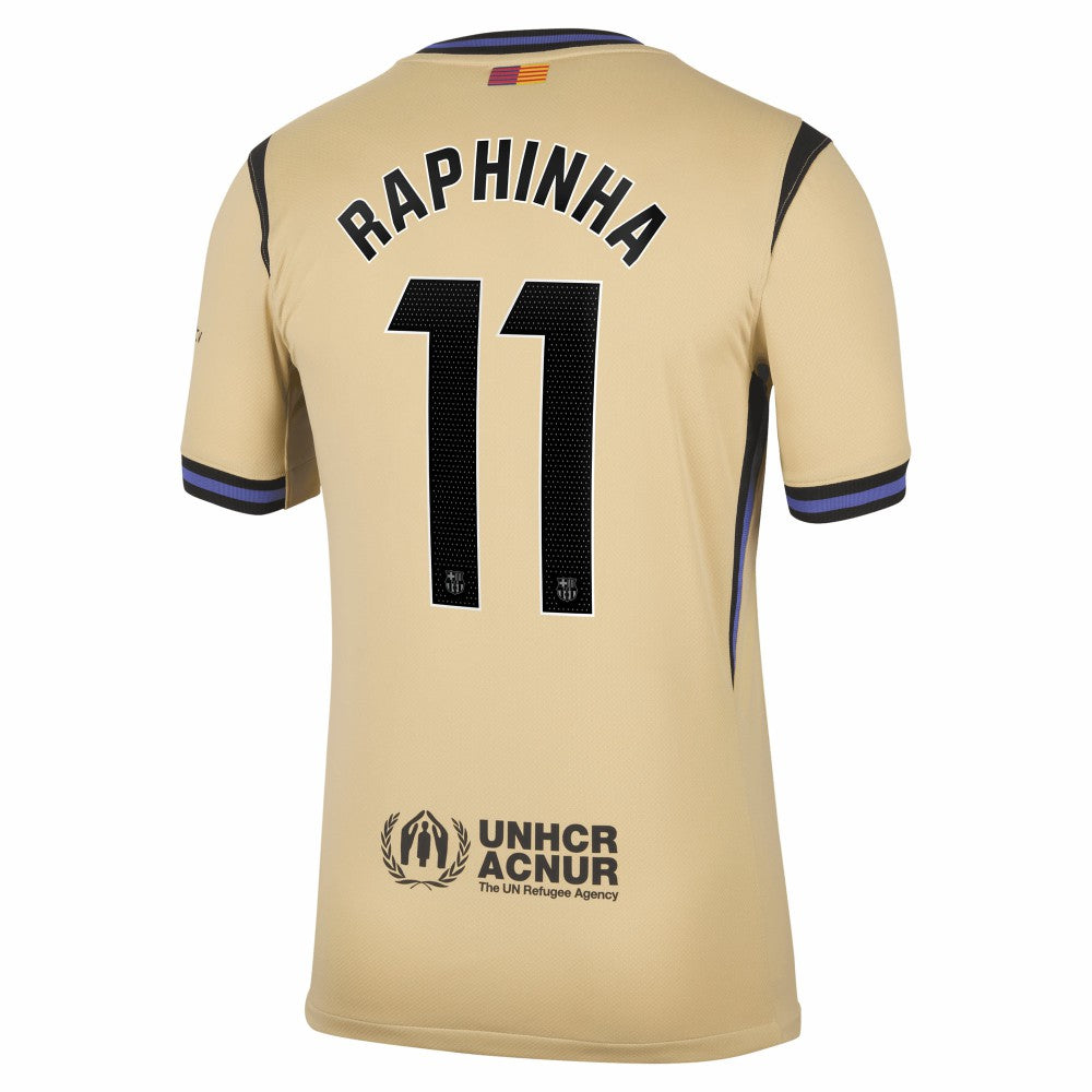 Raphinha Barcelona 2025/26 Away Stadium Replica Jersey on sale - Gold