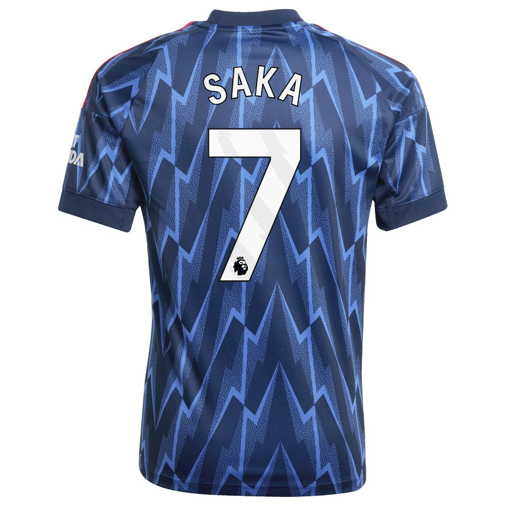 Bukayo Saka Arsenal Youth 2025/26 Away Replica Player Jersey on sale - Blue