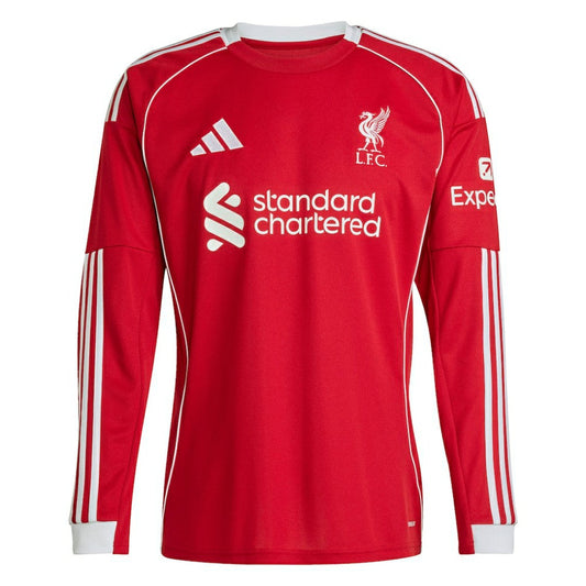 Virgil van Dijk Liverpool 2025/26 Home Replica Long Sleeve Jersey Discount - Red