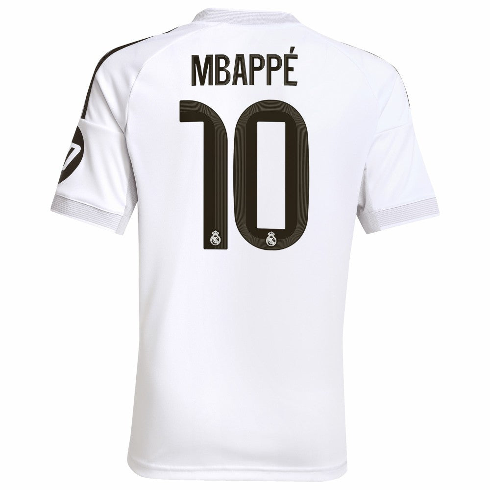 Kylian Mbappé Real Madrid Youth 2025/26 Home Replica Player Jersey for sale - White