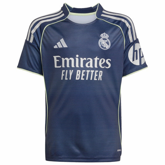 Kylian Mbappé Real Madrid Youth 2025/26 Away Replica Player Jersey Discount - Blue