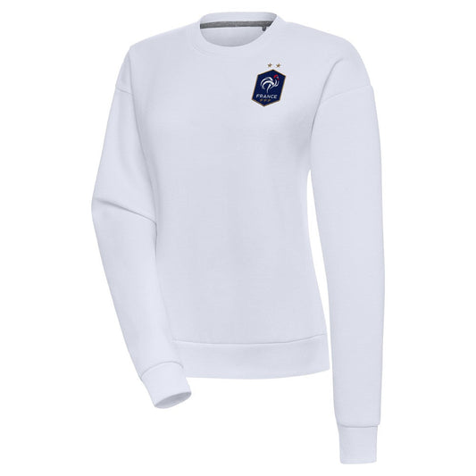 France National Team Antigua Women's Takeover Pullover Sweatshirt for sale - White