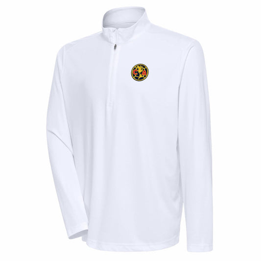 Club America Antigua Statement Quarter-Zip Pullover Discount - White
